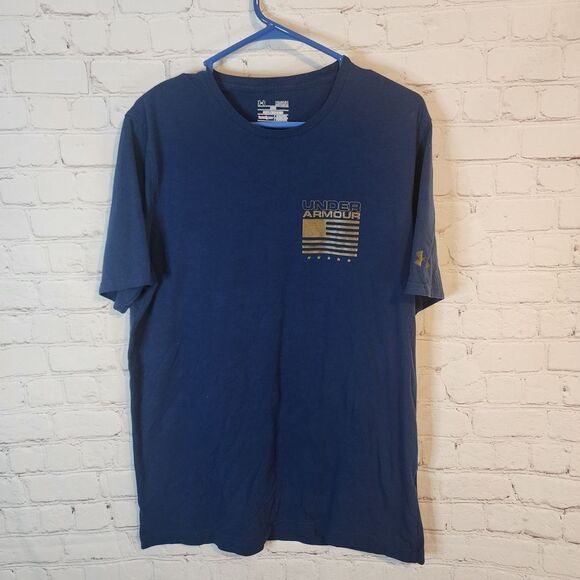 Under Armour Men's Blue T-Shirt, Size Medium - Picture 1 of 3